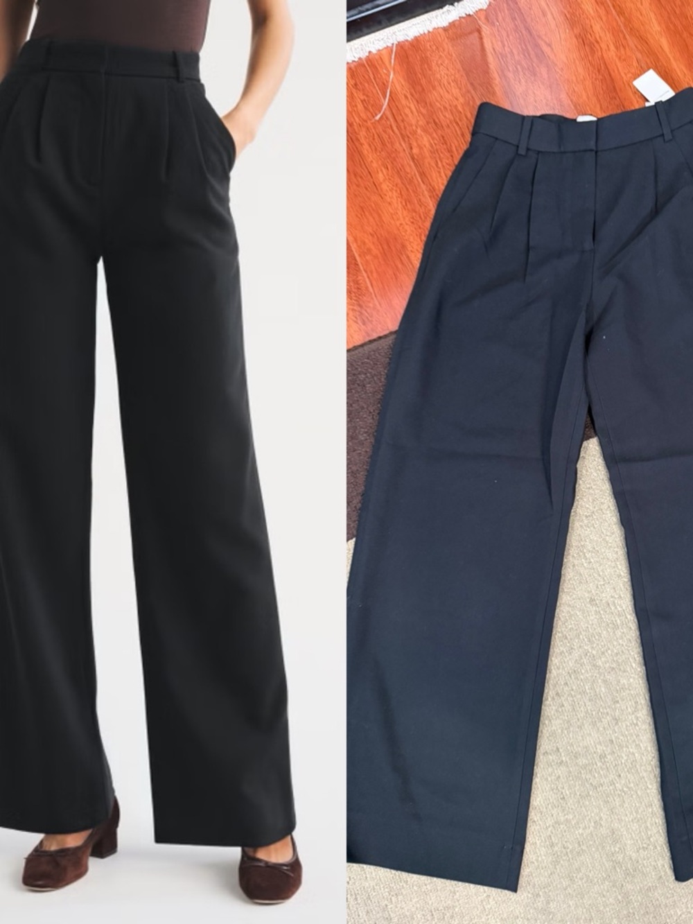 Abercrombie & Fitch Sloane Tailored Wide Leg Pant